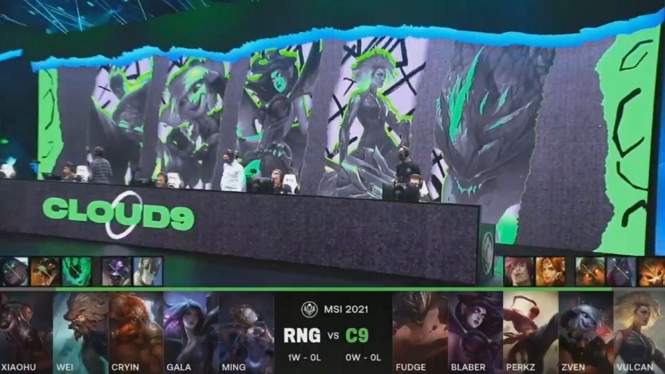 C9横扫V5，Ming团战一打五全球总决赛3:1（上海）